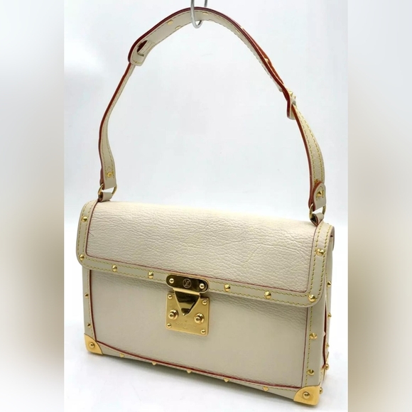 Auth Louis Vuitton Suhali Ivory Trunk Bag - Picture 3 of 9